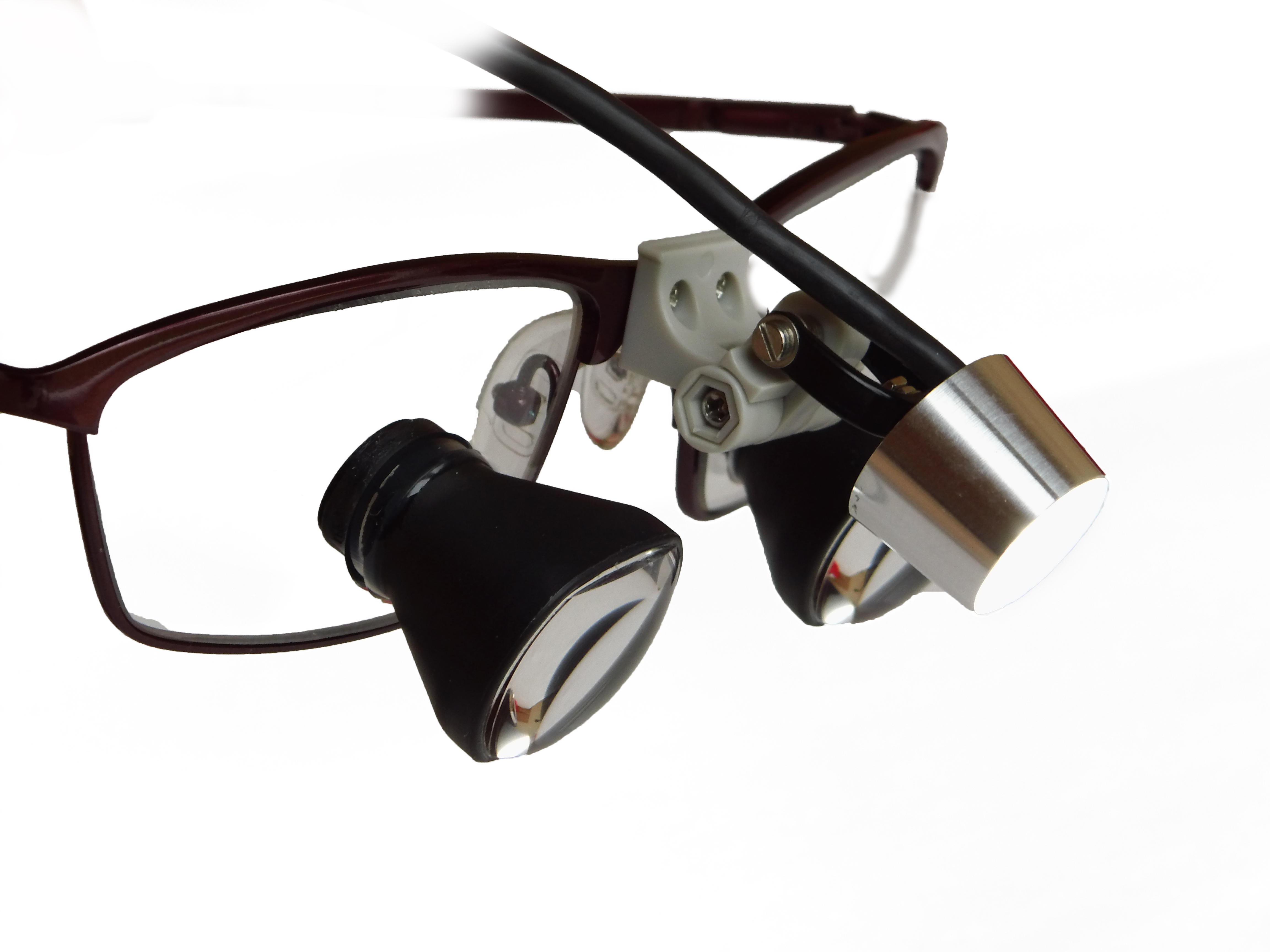 Eigene Orascoptic Lupenbrille mit PowerLight lite Clip Sporty / Orascoptic